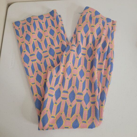 Zara Small leggings juniors elastic waist stretch geometric knit flare - Picture 3 of 8